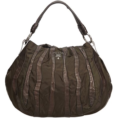 prada sling bag brown|authentic pre owned prada handbags.